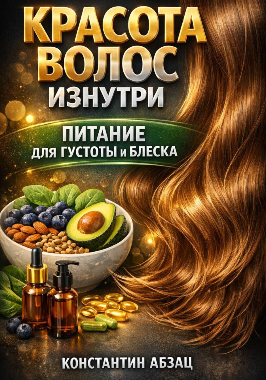 Обложка книги «Красота волос изнутри питание для густоты и блеска»