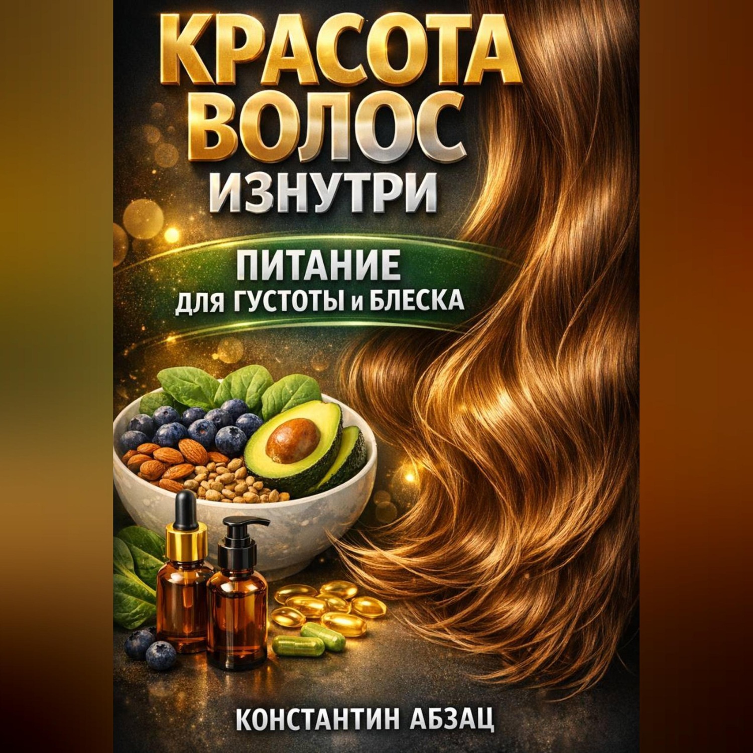 Обложка книги «Красота волос изнутри питание для густоты и блеска»