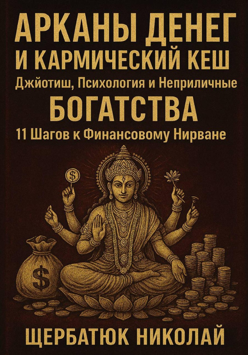 Обложка книги «Арканы Денег И Кармический Кеш: Джйотиш, Психология и Неприличные Богатства. 11 Шагов к Финансовому Нирване»