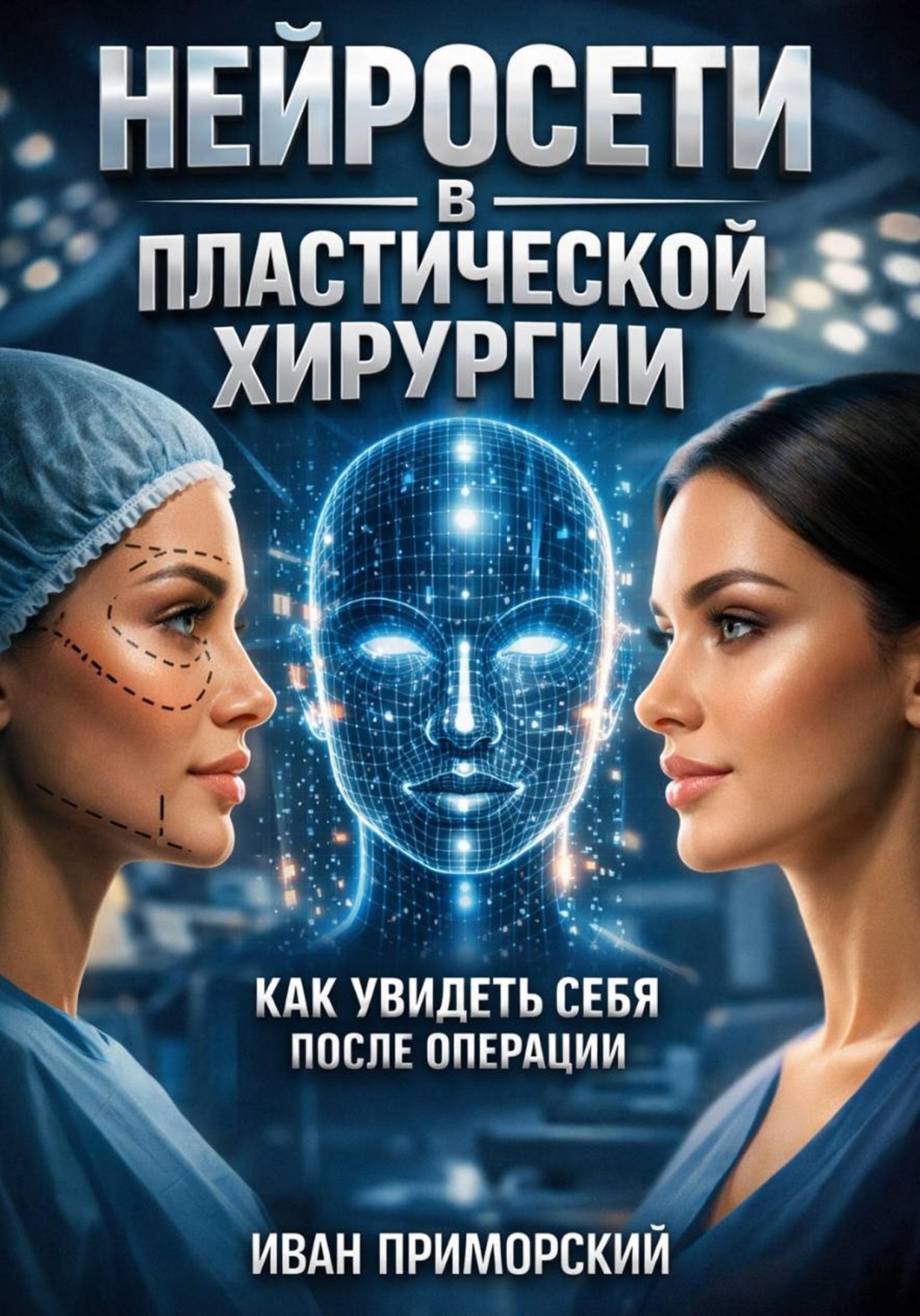 Обложка книги «Нейросети в пластической хирургии. Как увидеть себя после операции»