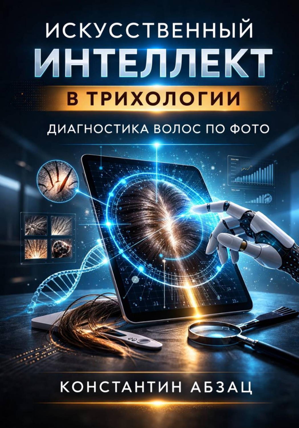 Обложка книги «Искусственный интеллект в трихологии диагностика волос по фото»