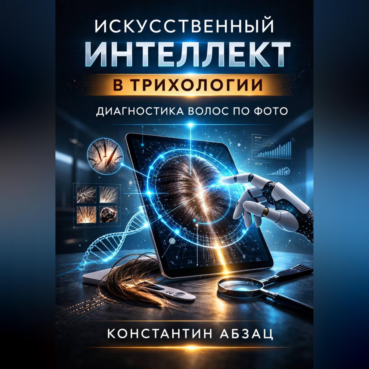 Обложка книги «Искусственный интеллект в трихологии диагностика волос по фото»