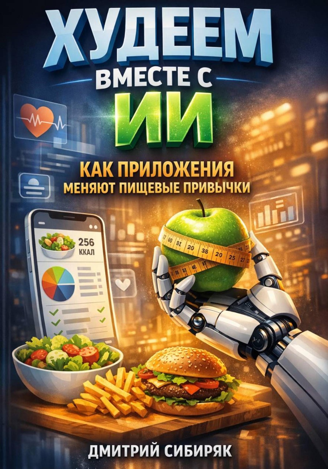 Обложка книги «Худеем вместе с ИИ. Как приложения меняют пищевые привычки»