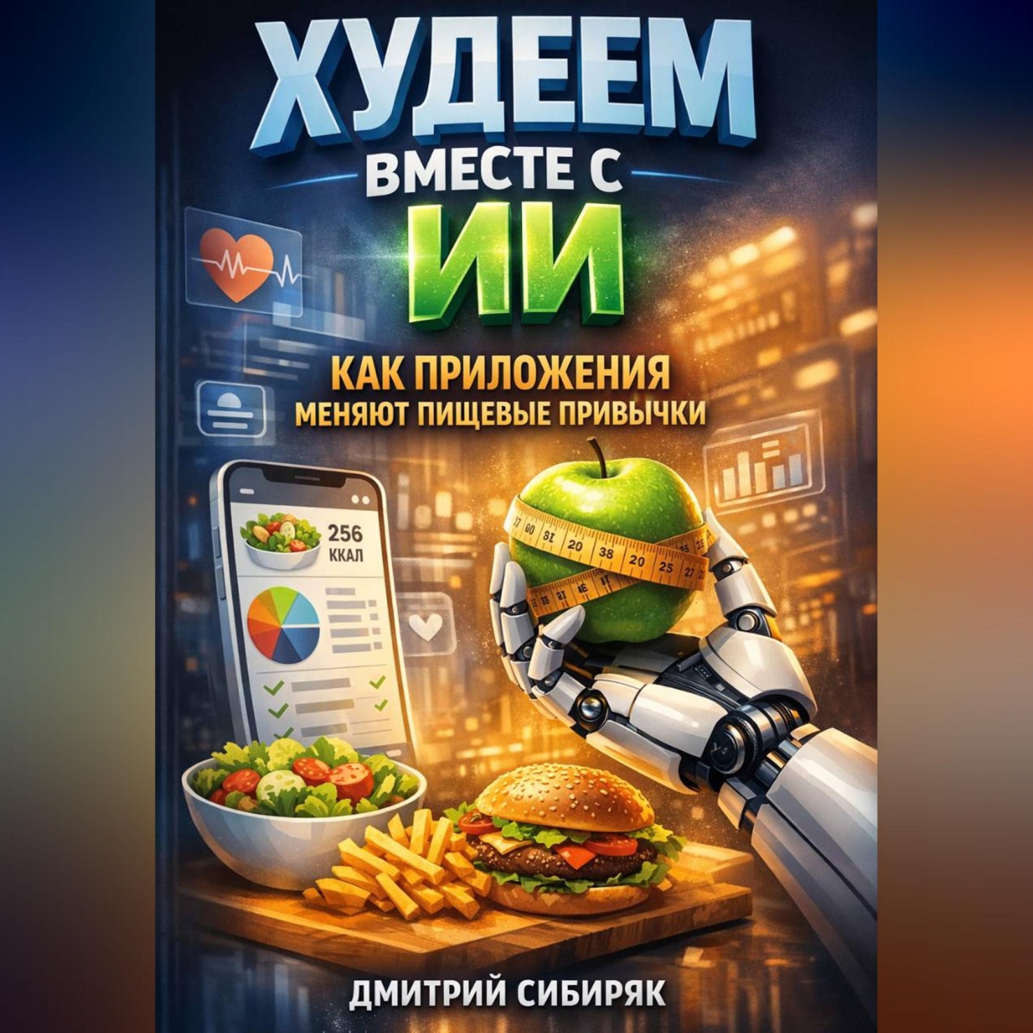 Обложка книги «Худеем вместе с ИИ как приложения меняют пищевые привычки»
