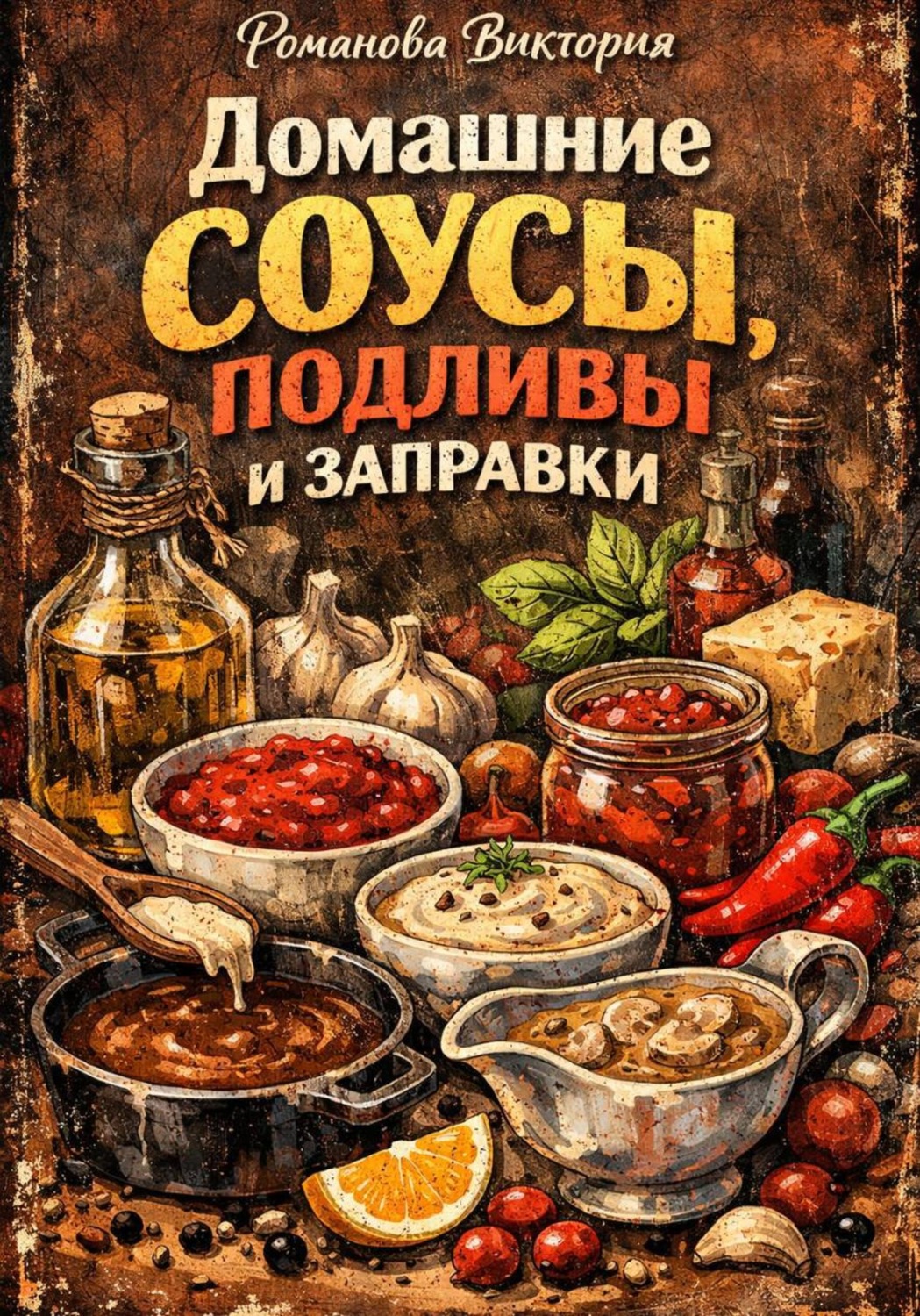 Обложка книги «Домашние соусы, подливы и заправки»
