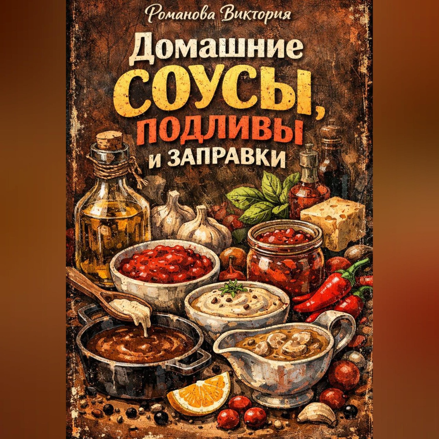 Обложка книги «Домашние соусы, подливы и заправки»