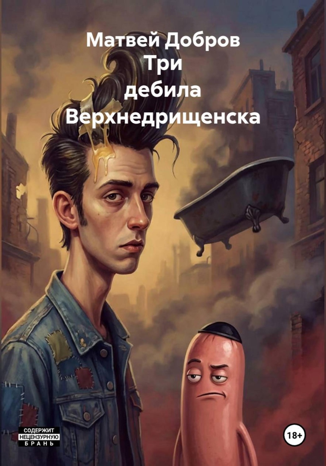 Обложка книги «Три дебила Верхнедрищенска»
