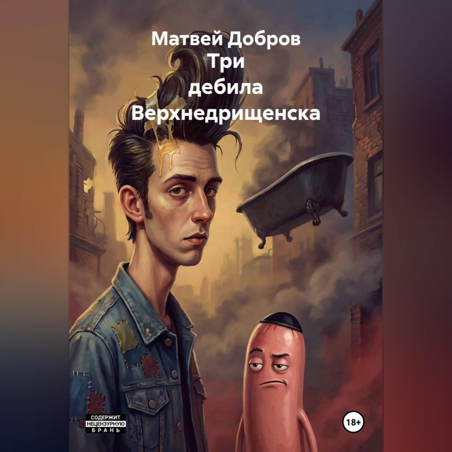 Обложка книги «Три дебила Верхнедрищенска»