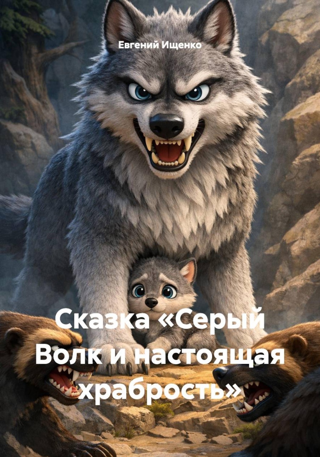 Обложка книги «Сказка «Серый Волк и настоящая храбрость»»