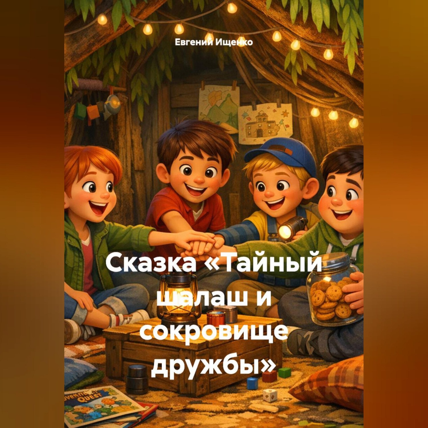 Обложка книги «Сказка «Тайный шалаш и сокровище дружбы»»