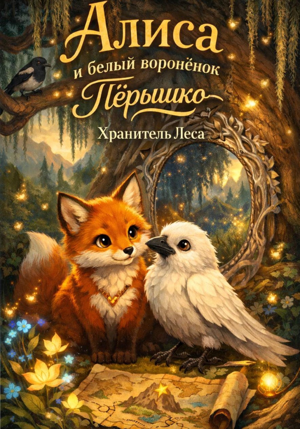 Обложка книги «Алиса и белый воронёнок Пёрышко»