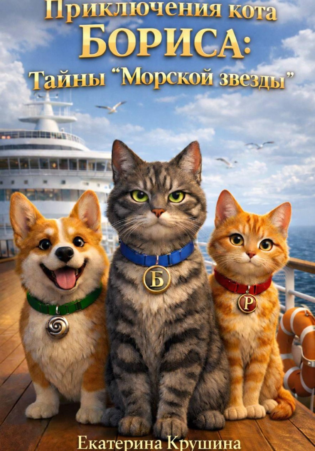 Обложка книги «Приключения кота Бориса: тайны «Морской звезды»»