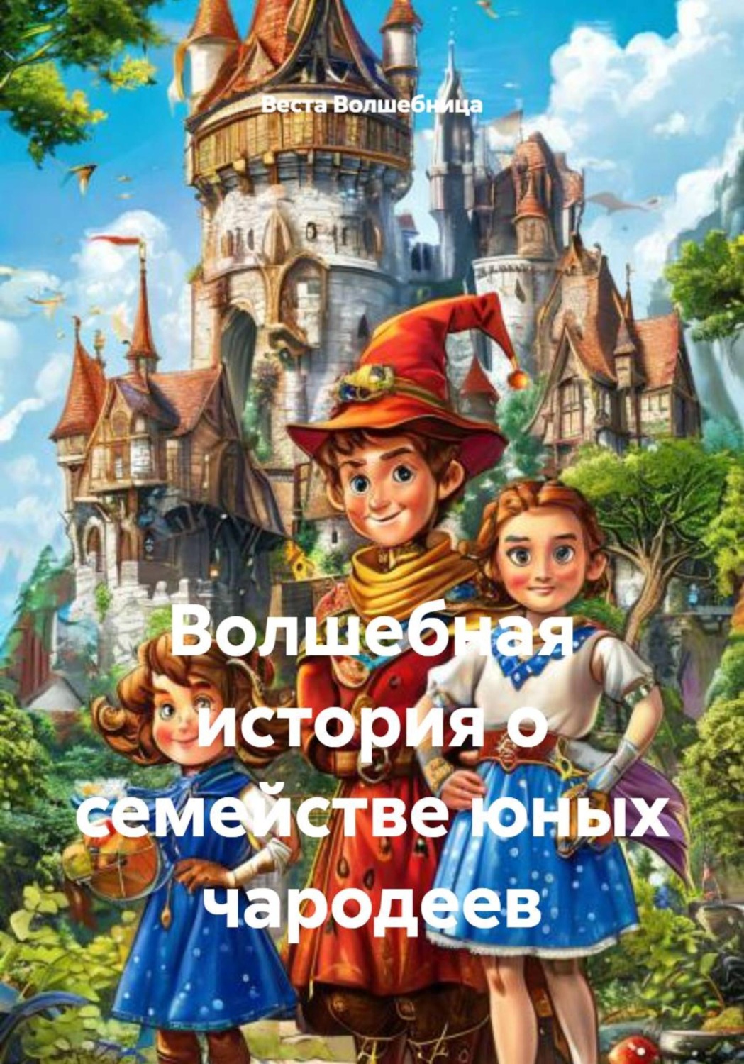 Обложка книги «Волшебная история о семействе юных чародеев»