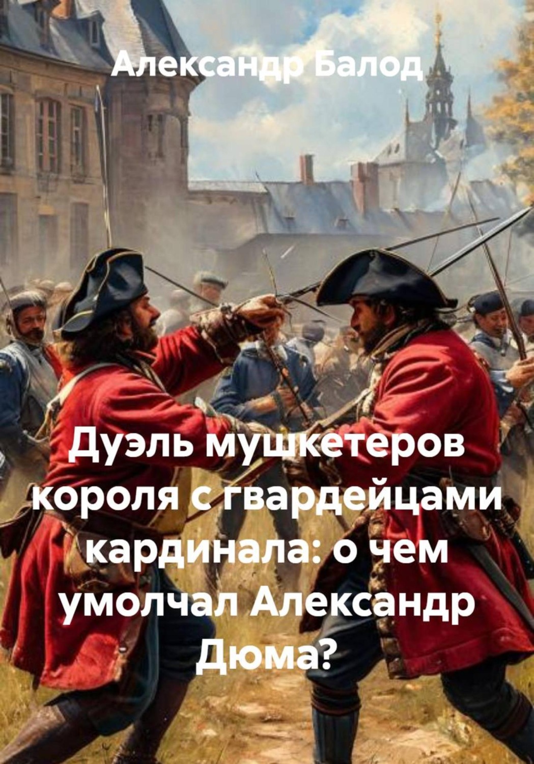 Обложка книги «Дуэль мушкетеров короля с гвардейцами кардинала: о чем умолчал Александр Дюма?»