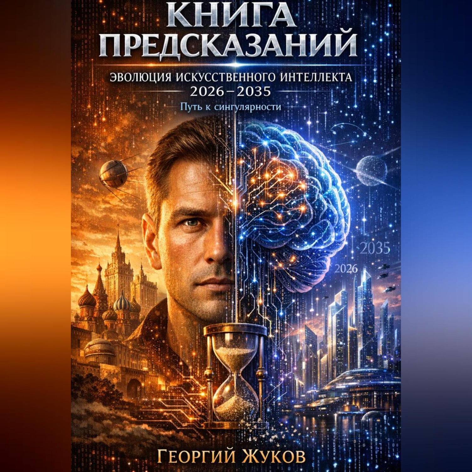 Обложка книги «Книга предсказаний: эволюция искуственного интелекта 2026-2035»