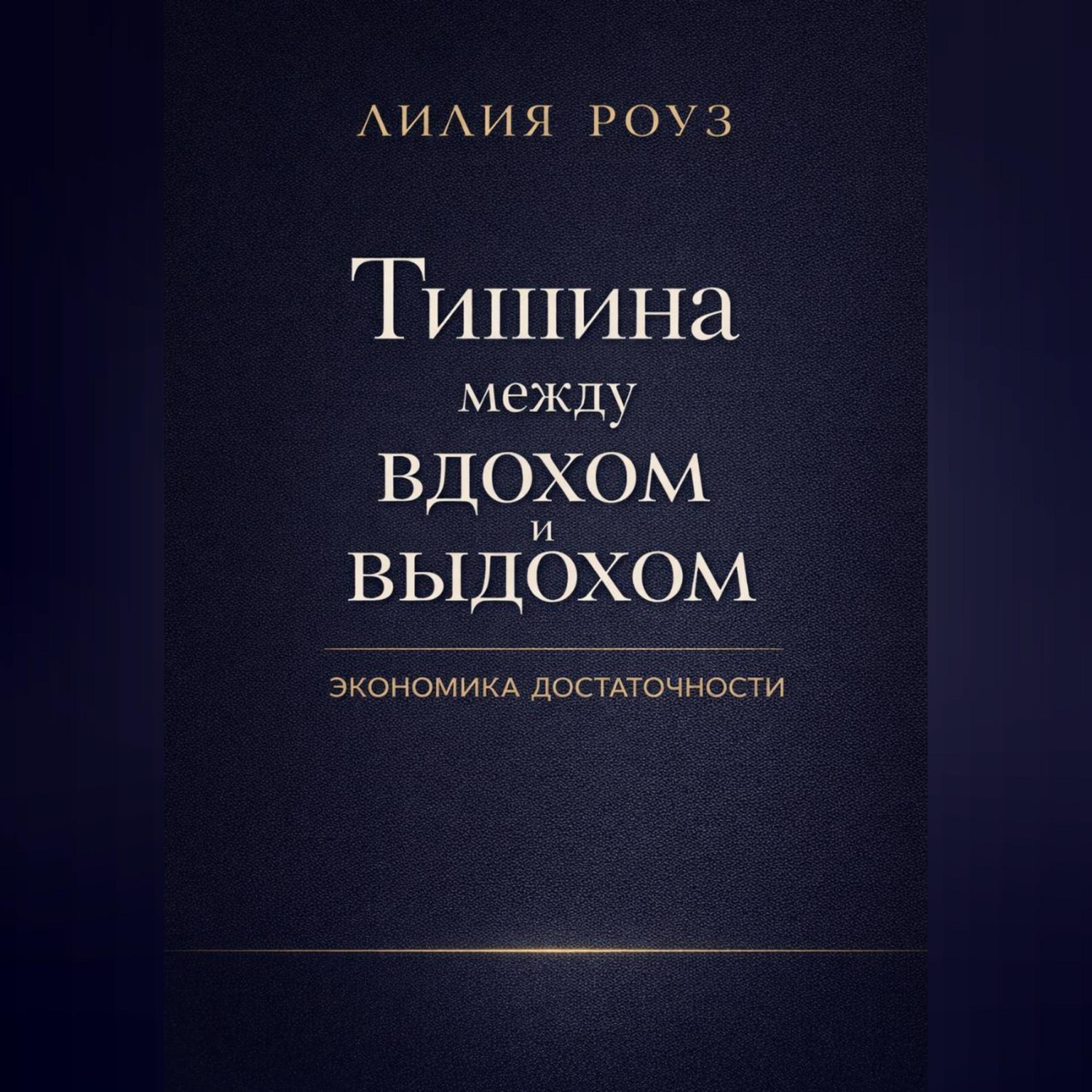 Обложка книги «Тишина между вдохом и выдохом. Экономика достаточности»