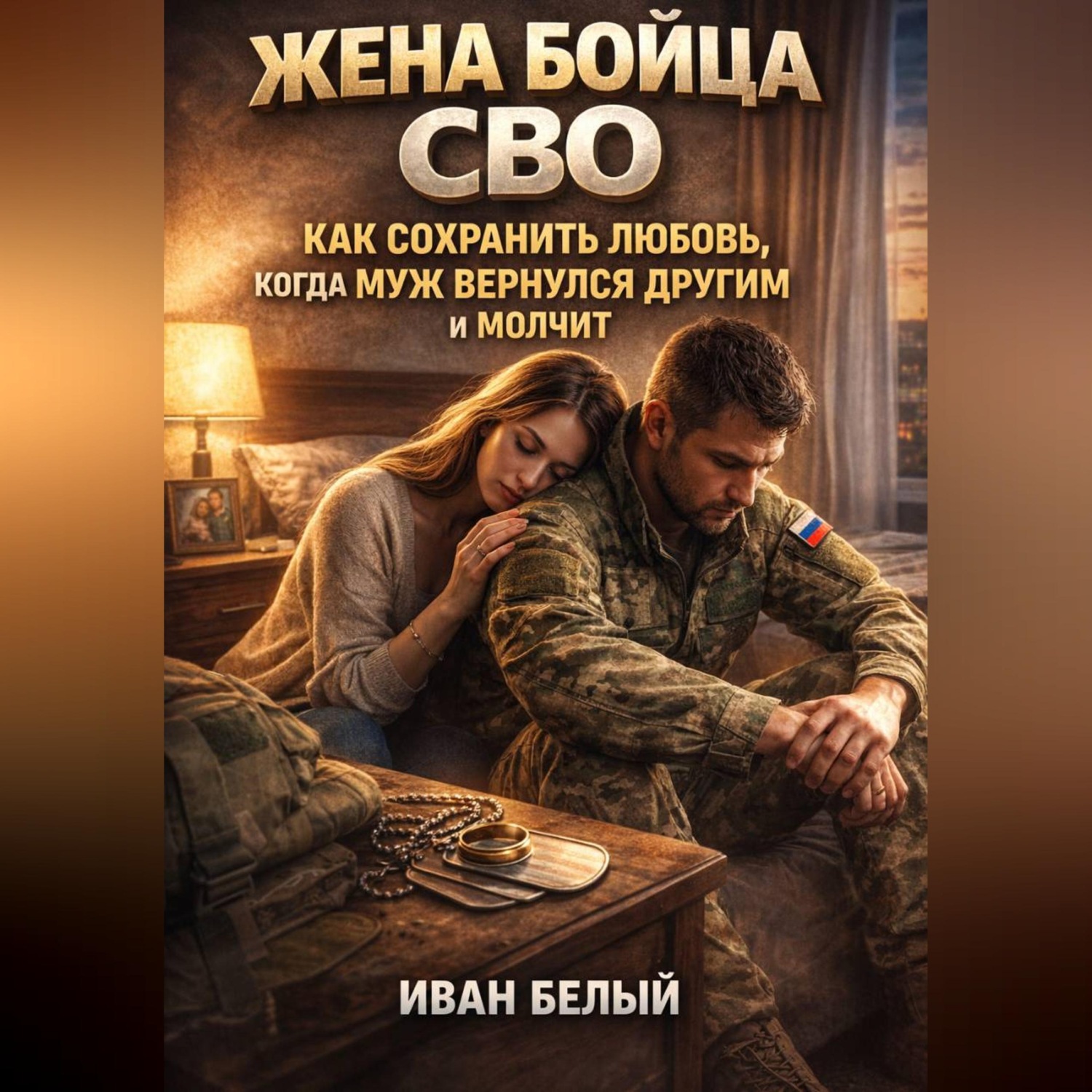 Обложка книги «Жена бойца СВО как сохранить любовь когда муж вернулся другим и молчит»