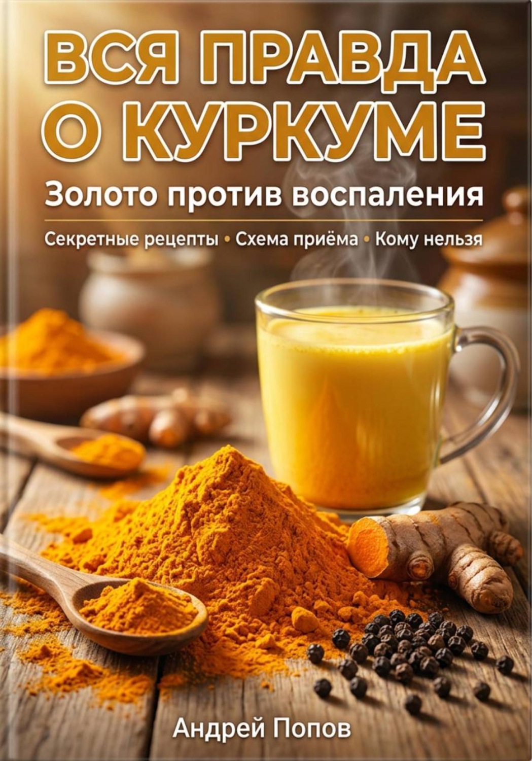 Обложка книги «Вся правда о куркуме: золото против воспаления»