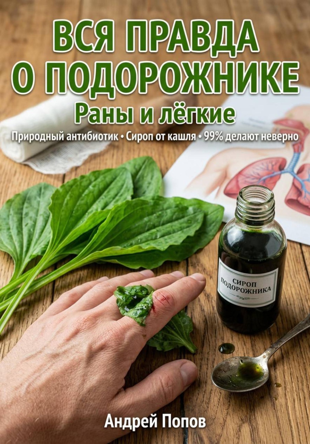Обложка книги «Вся правда о подорожнике: раны и лёгкие»