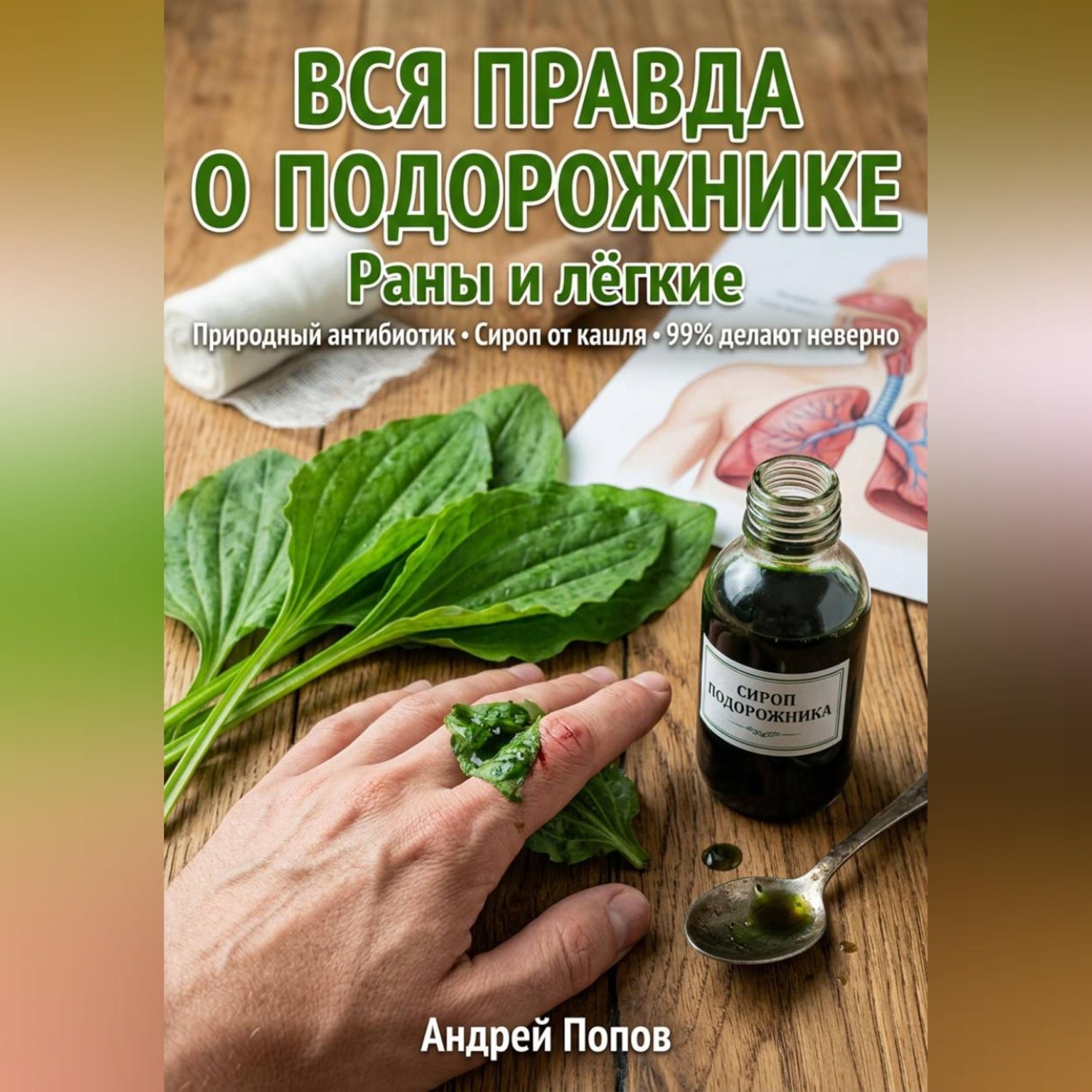 Обложка книги «Вся правда о подорожнике: раны и лёгкие»