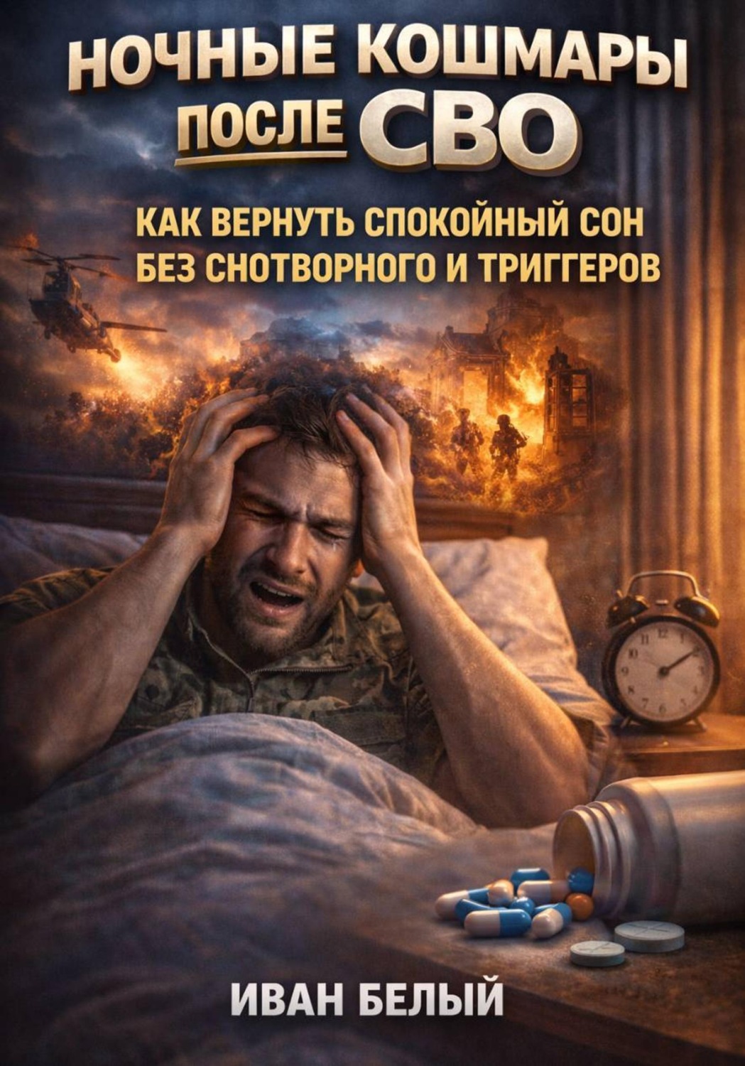 Обложка книги «Ночные кошмары после СВО: как вернуть спокойный сон без снотворного и триггеров»