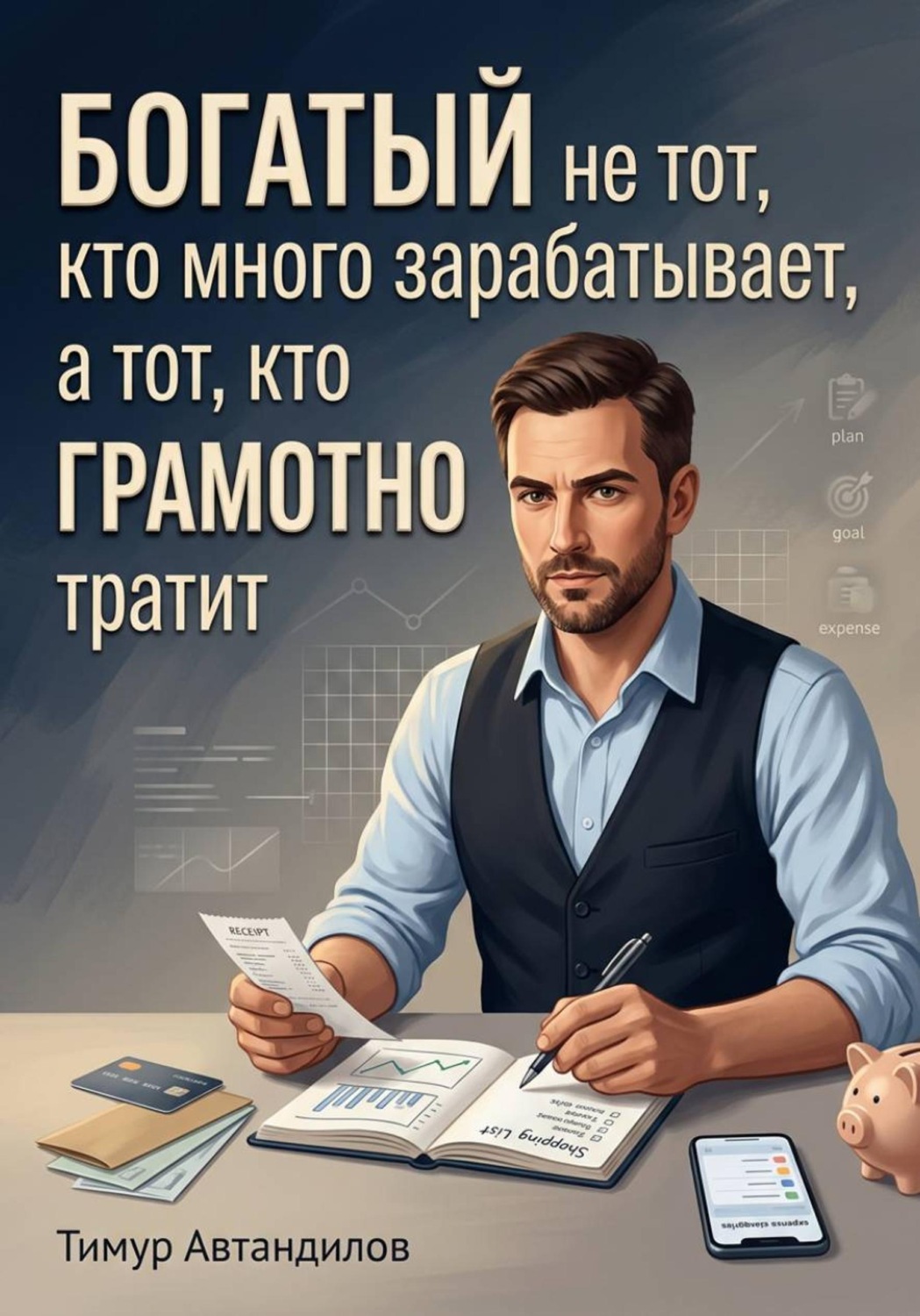 Обложка книги «Богатый не тот, кто много зарабатывает, а тот, кто грамотно тратит»