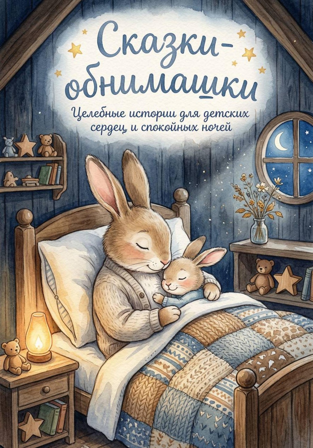 Обложка книги «Сказки-обнимашки. Целебные истории для детских сердец и спокойных ночей»