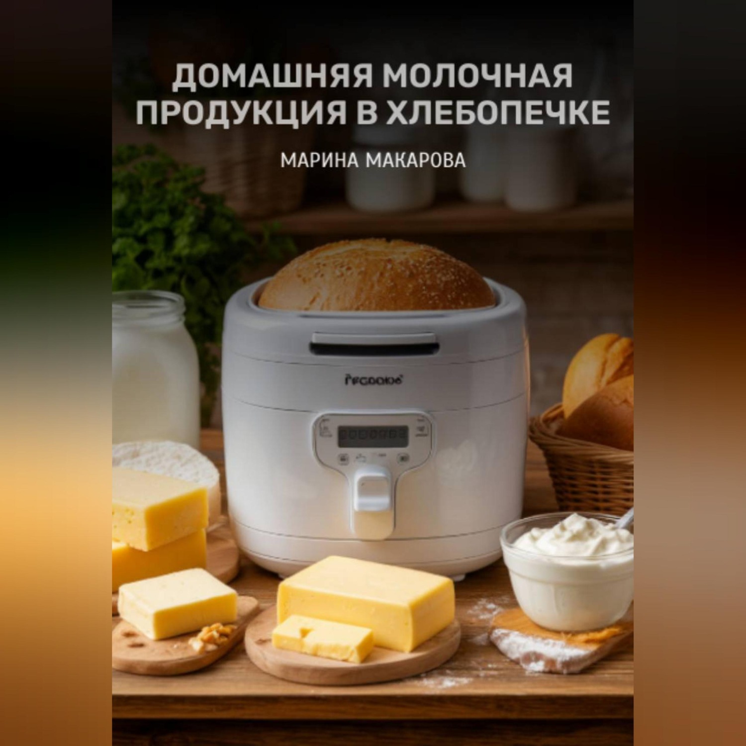 Обложка книги «Домашняя молочная продукция в хлебопечке»
