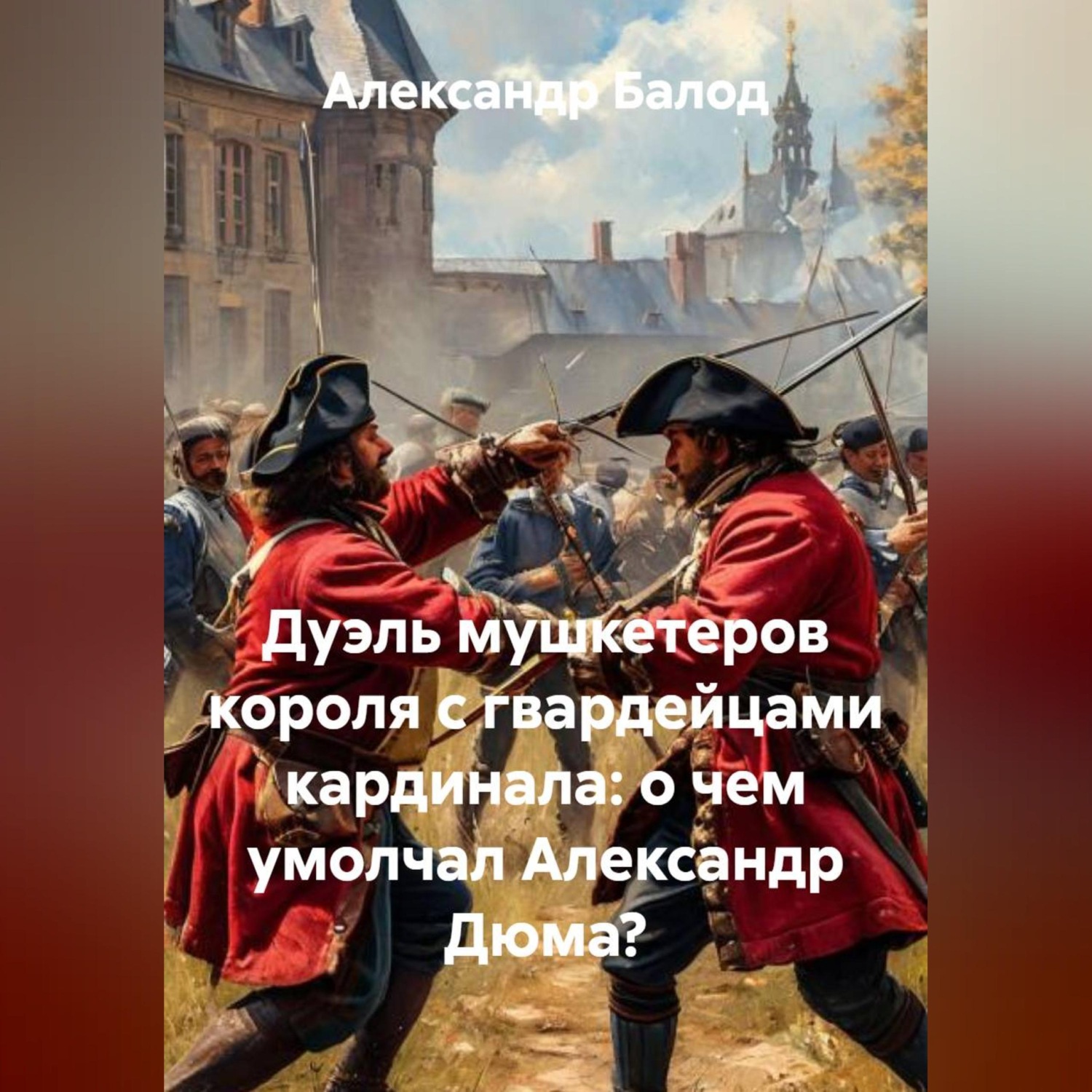 Обложка книги «Дуэль мушкетеров короля с гвардейцами кардинала: о чем умолчал Александр Дюма?»