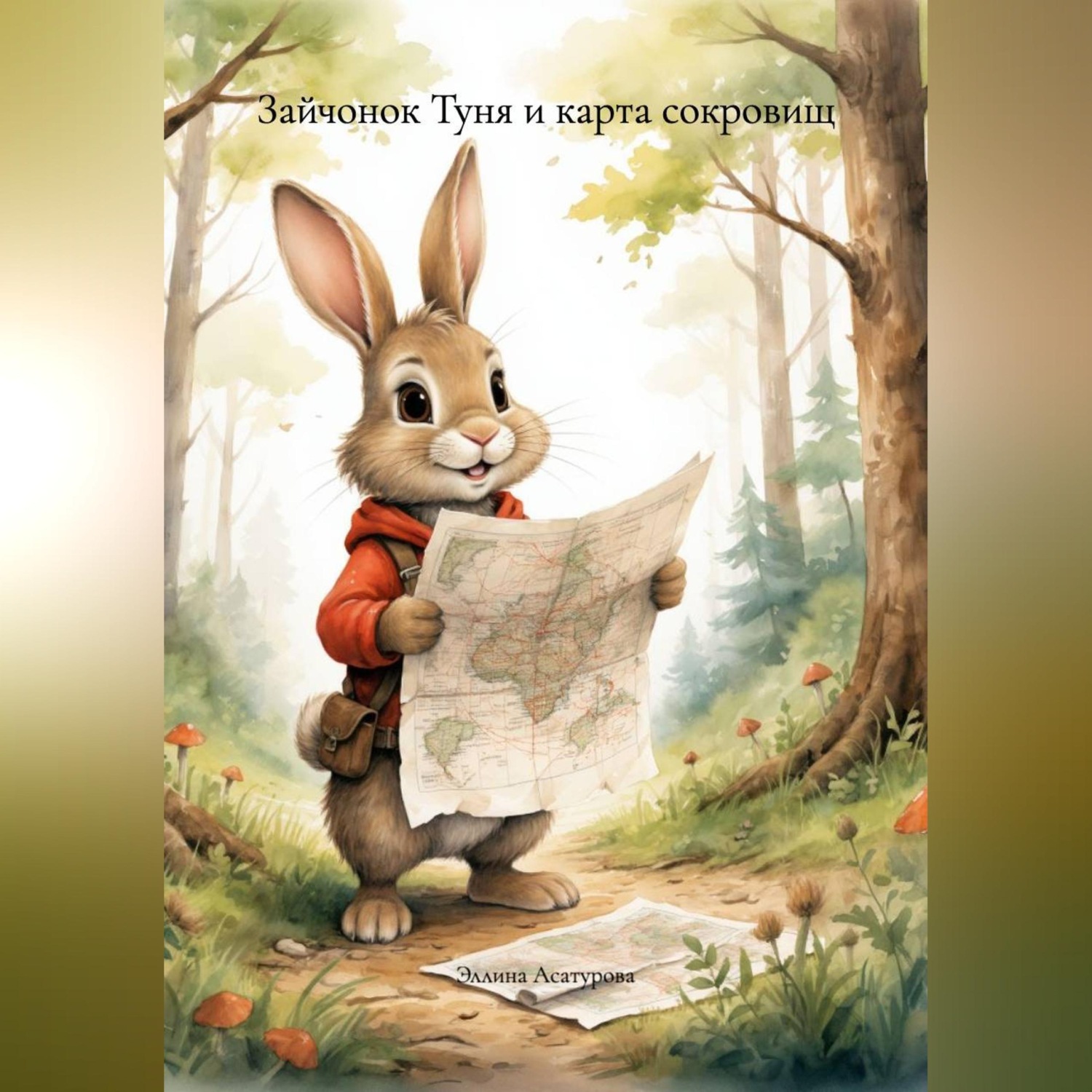 Обложка книги «Зайчонок Туня и карта сокровищ.»