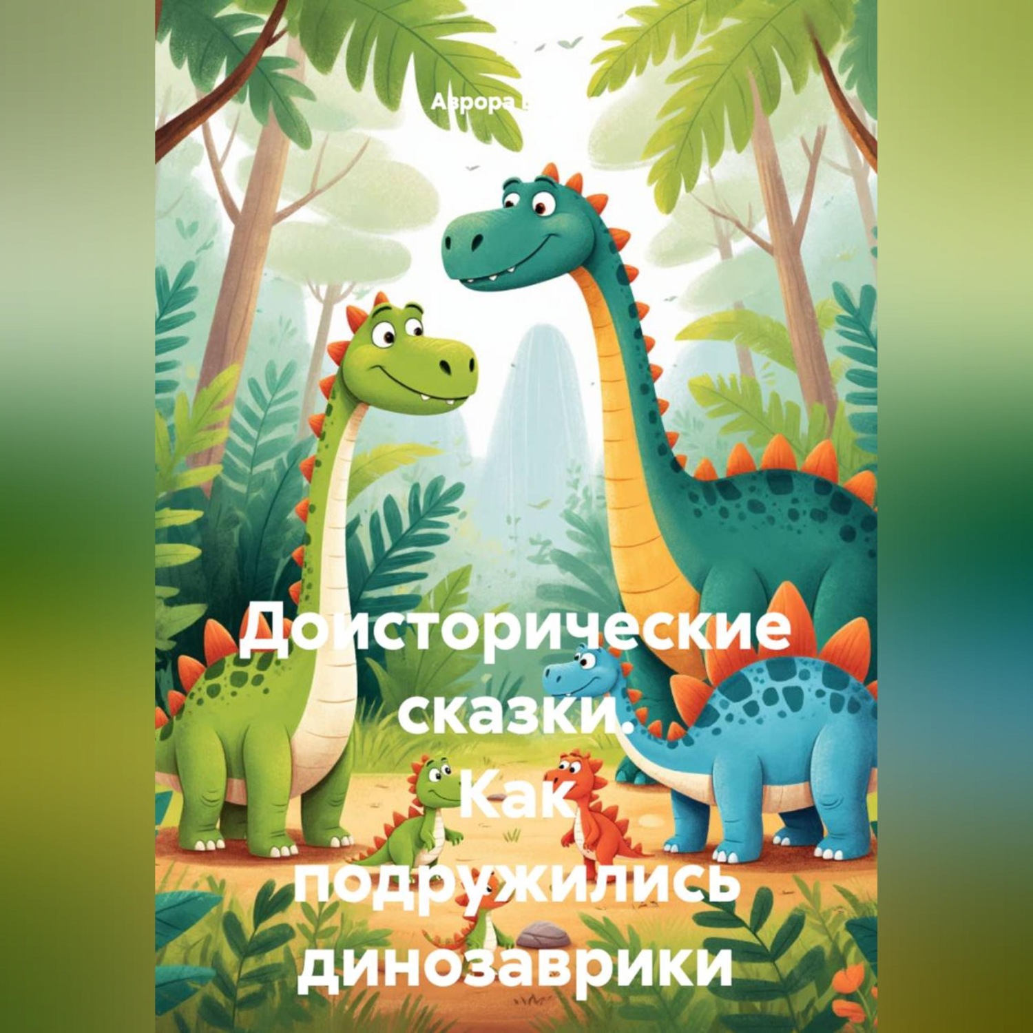 Обложка книги «Доисторические сказки. Как подружились динозаврики»