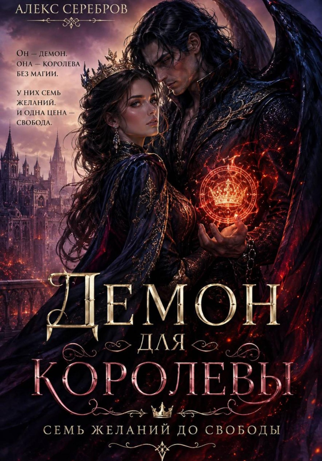 Обложка книги «Демон для королевы. Семь желаний до свободы»