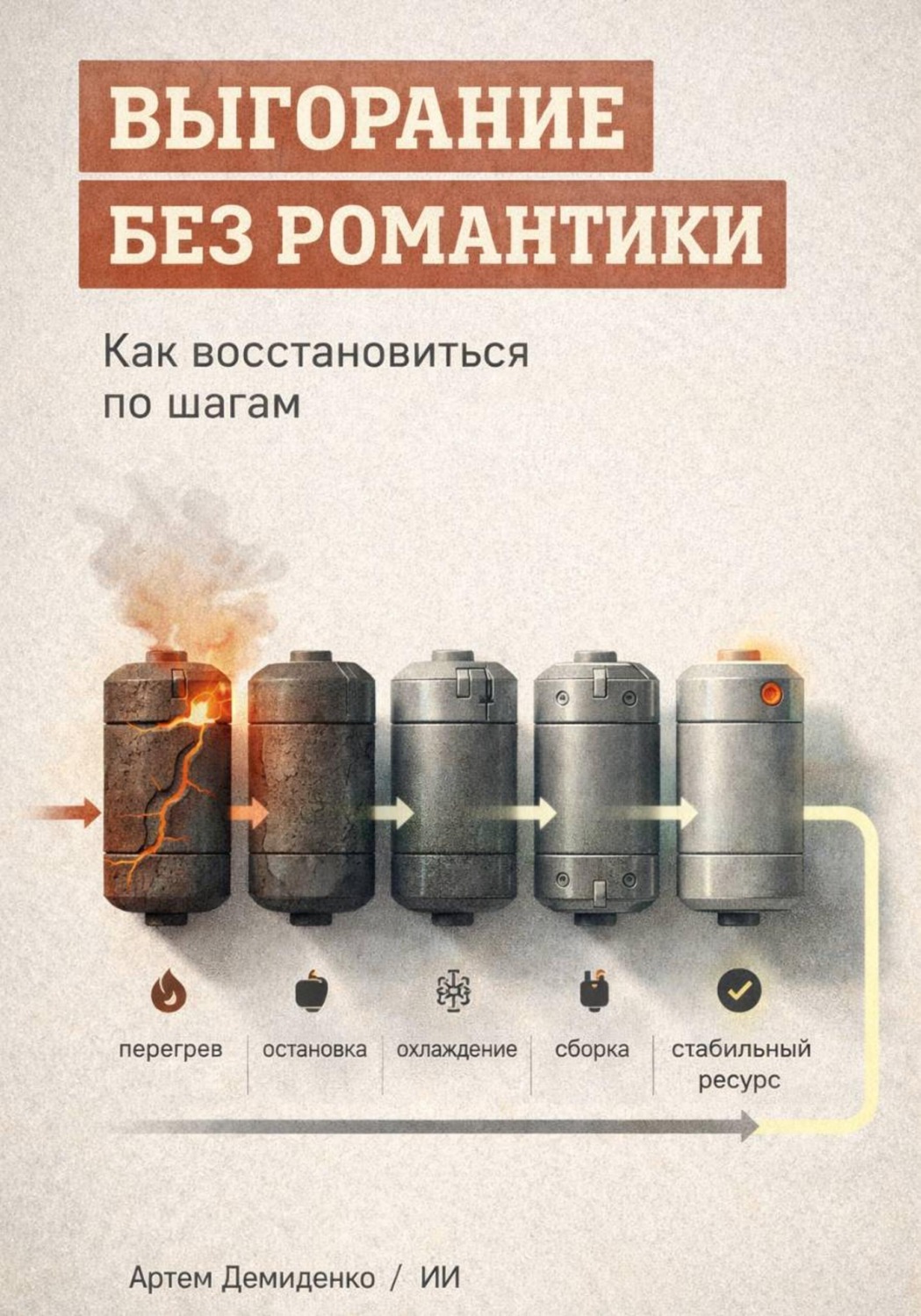 Обложка книги «Выгорание без романтики: Как восстановиться по шагам»