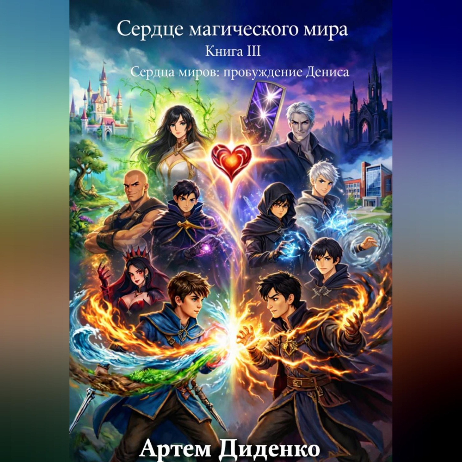 Обложка книги «Сердце магического мира. Книга III: Сердца миров: пробуждение Дениса»