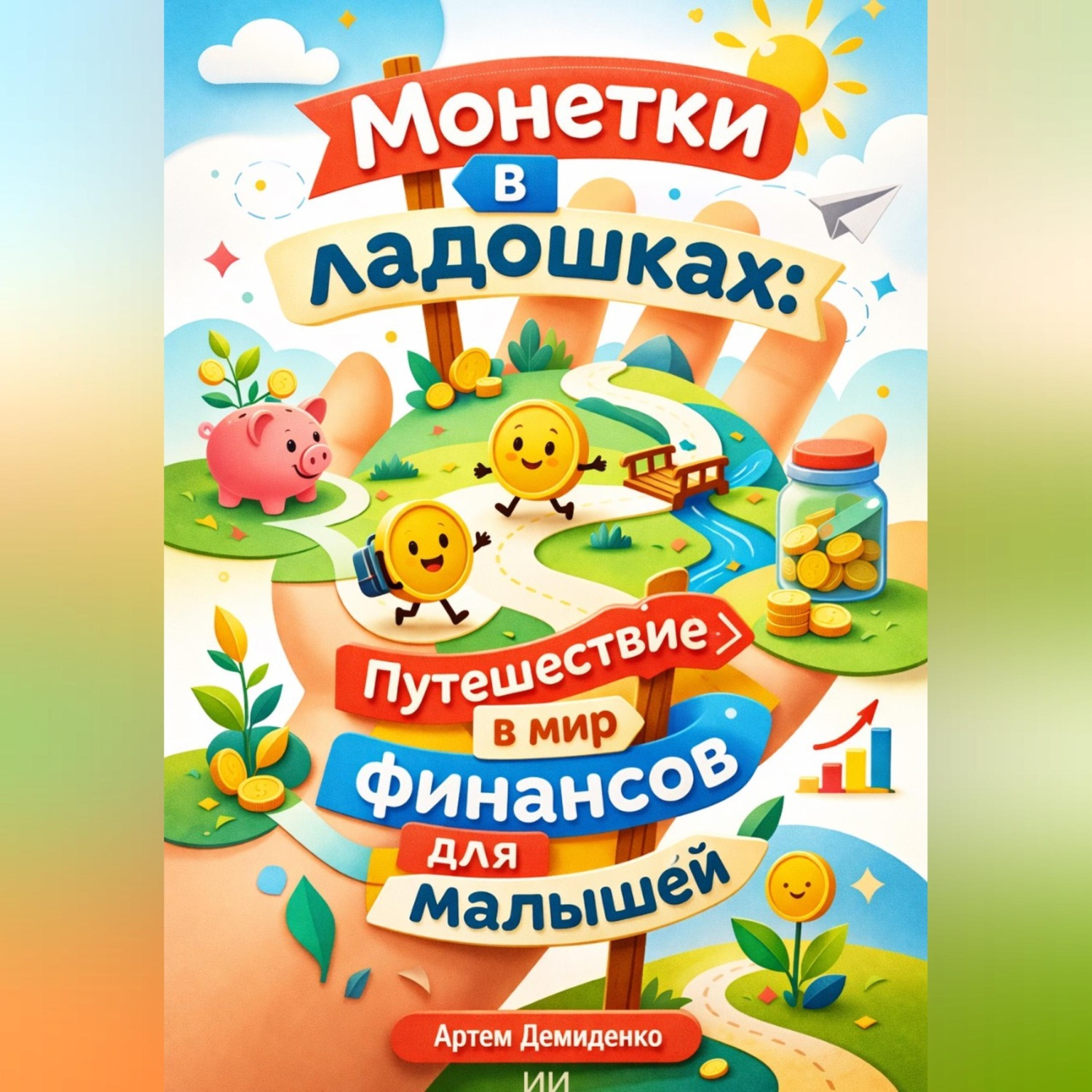 Обложка книги «Монетки в ладошках: Путешествие в мир финансов для малышей»