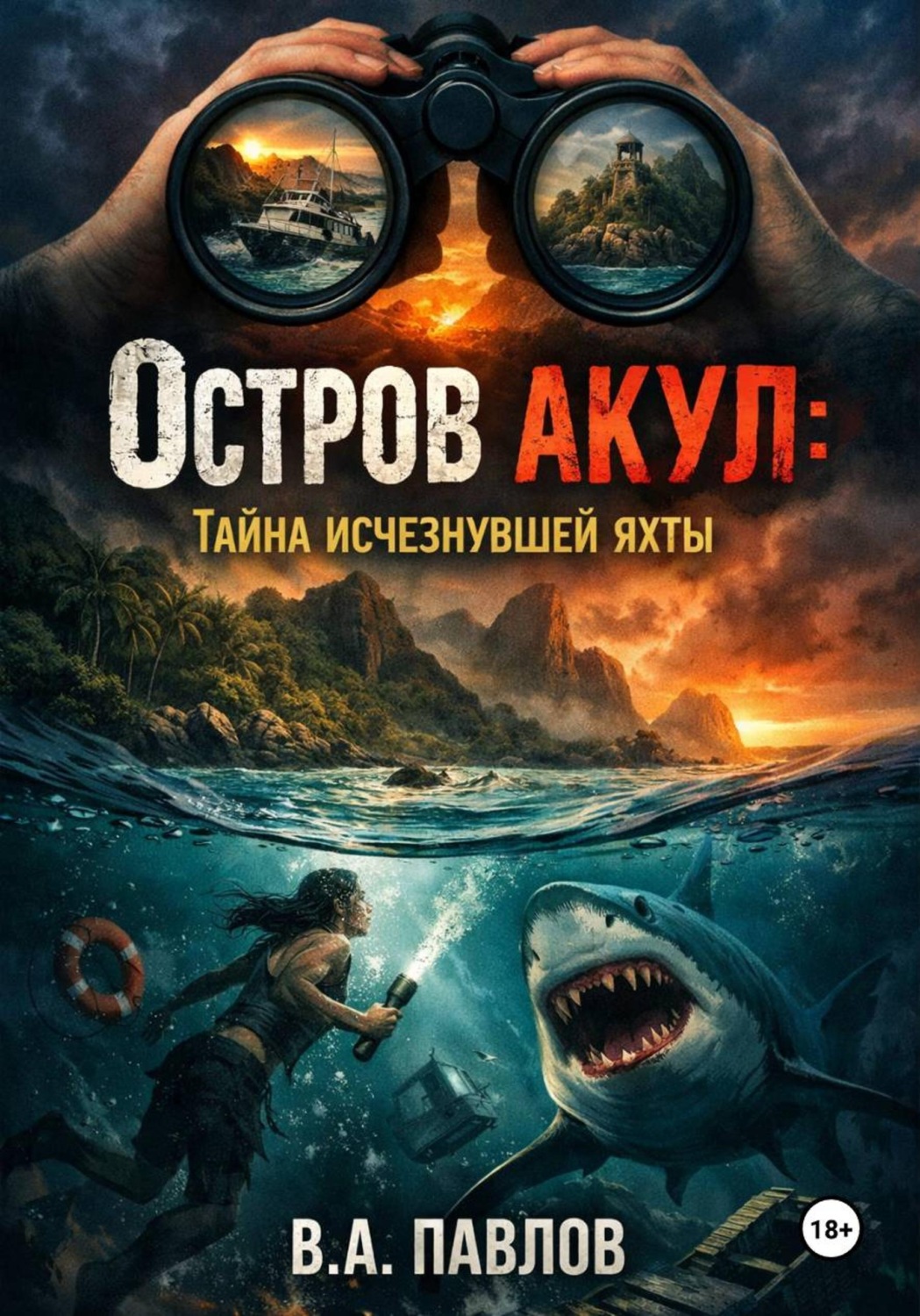 Обложка книги ««Остров акул Тайна исчезнувшей яхты»»