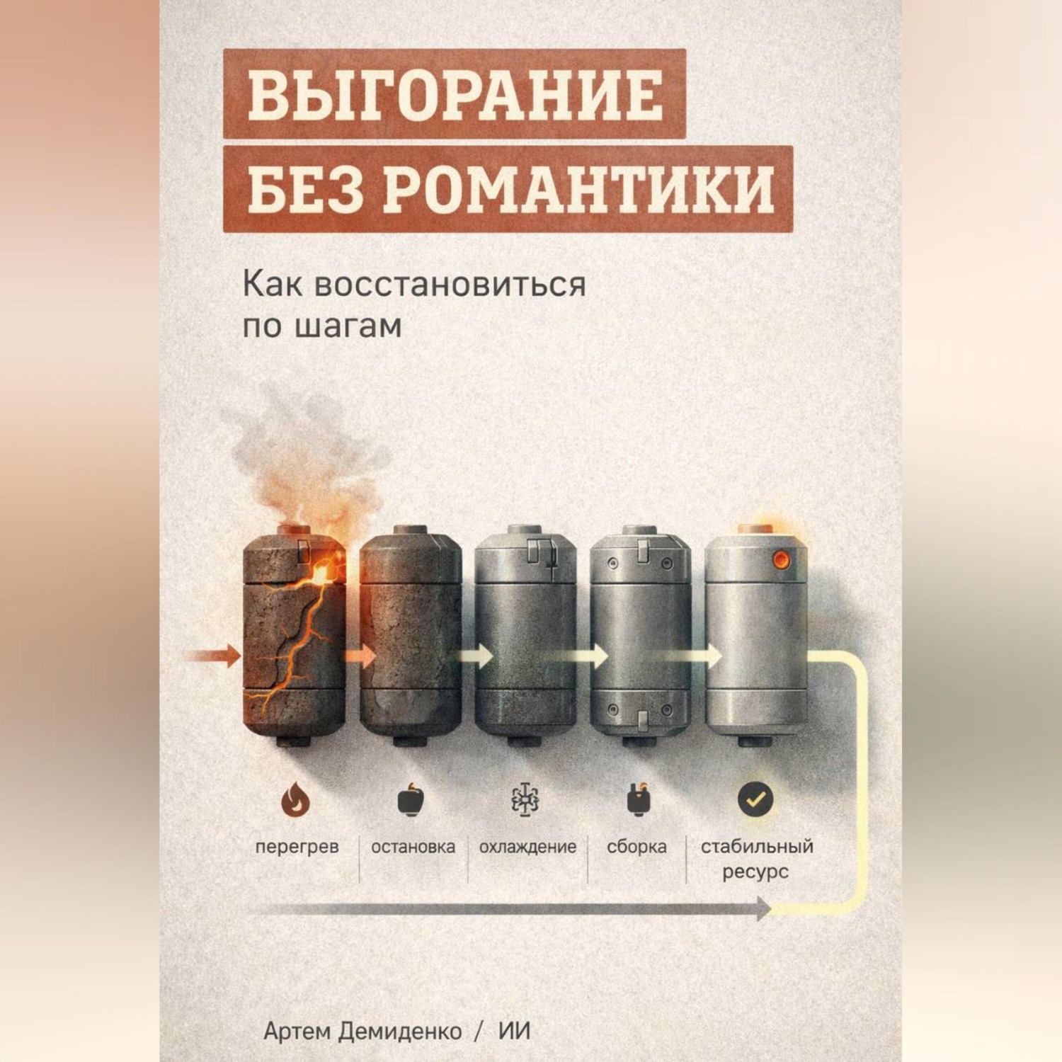 Обложка книги «Выгорание без романтики: Как восстановиться по шагам»