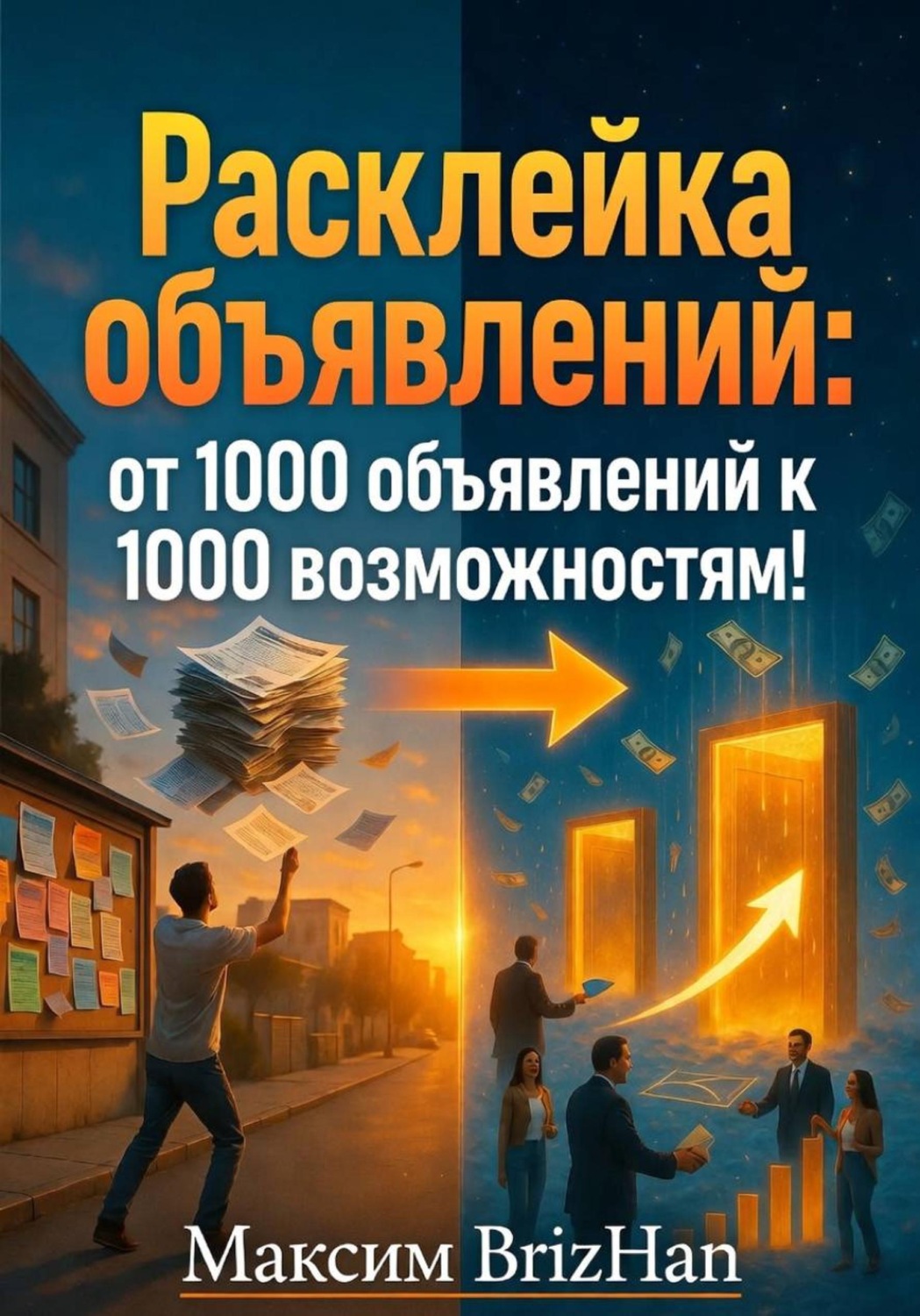 Обложка книги «Расклейка объявлений: от 1000 объявлений к 1000 возможностям!»