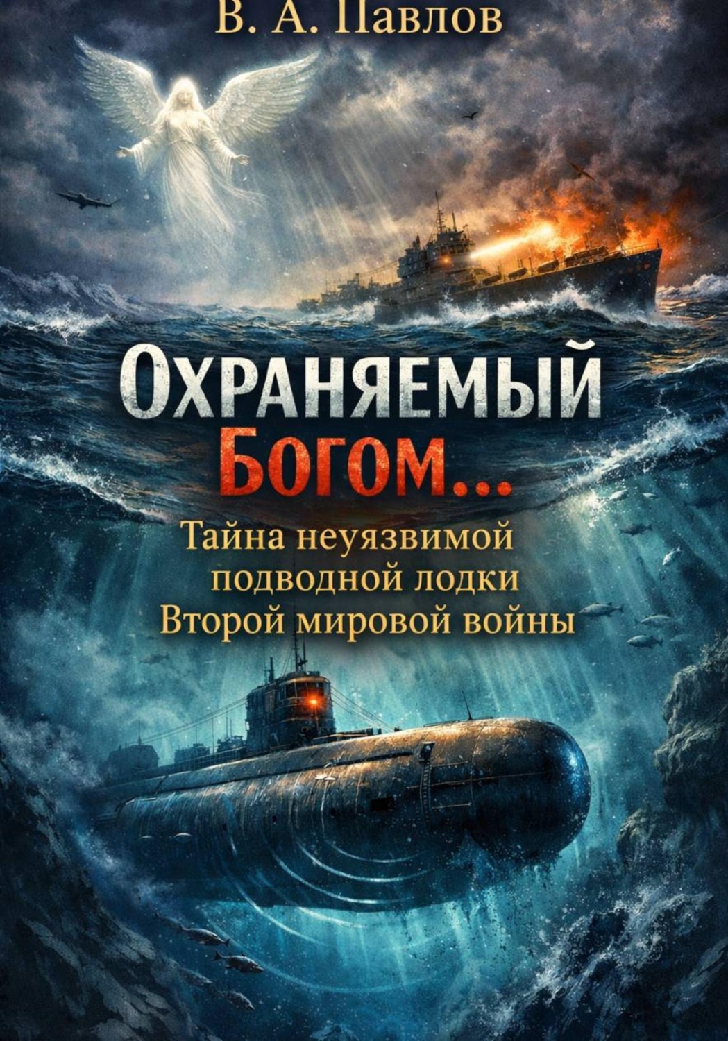 Обложка книги «Охраняемый Богом. Тайна неуязвимой подводной лодки Второй мировой войны»