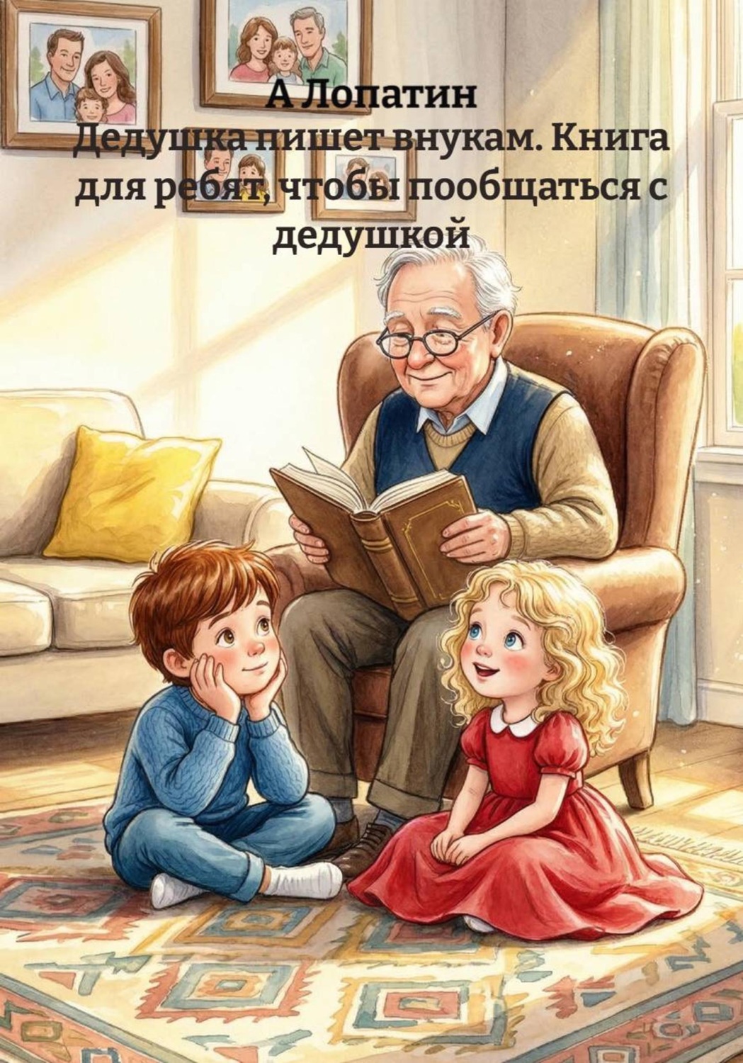 Обложка книги «Дедушка пишет внукам. Книга для ребят, чтобы пообщаться с дедушкой»