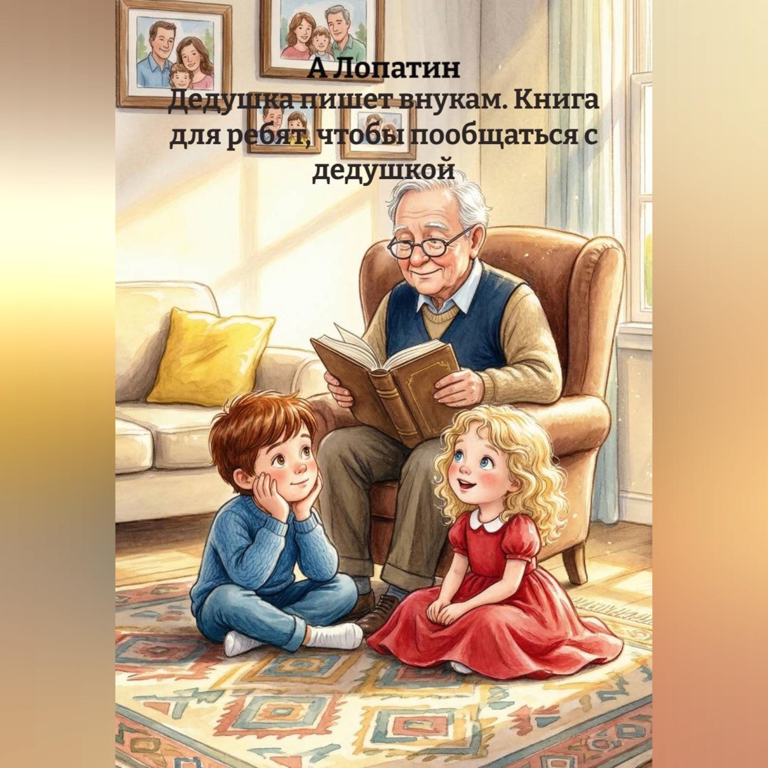 Обложка книги «Дедушка пишет внукам. Книга для ребят, чтобы пообщаться с дедушкой»