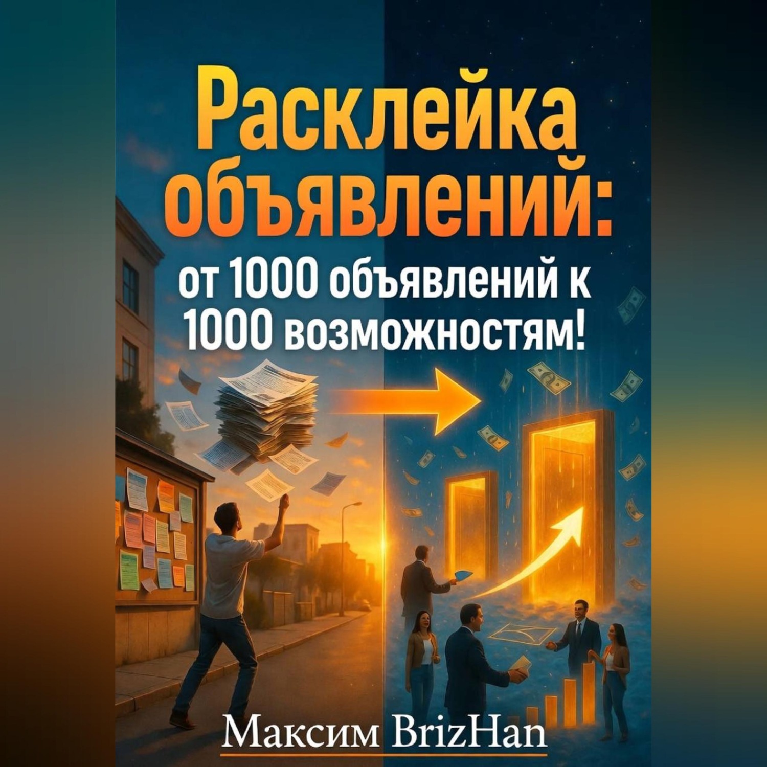 Обложка книги «Расклейка объявлений: от 1000 объявлений к 1000 возможностям!»