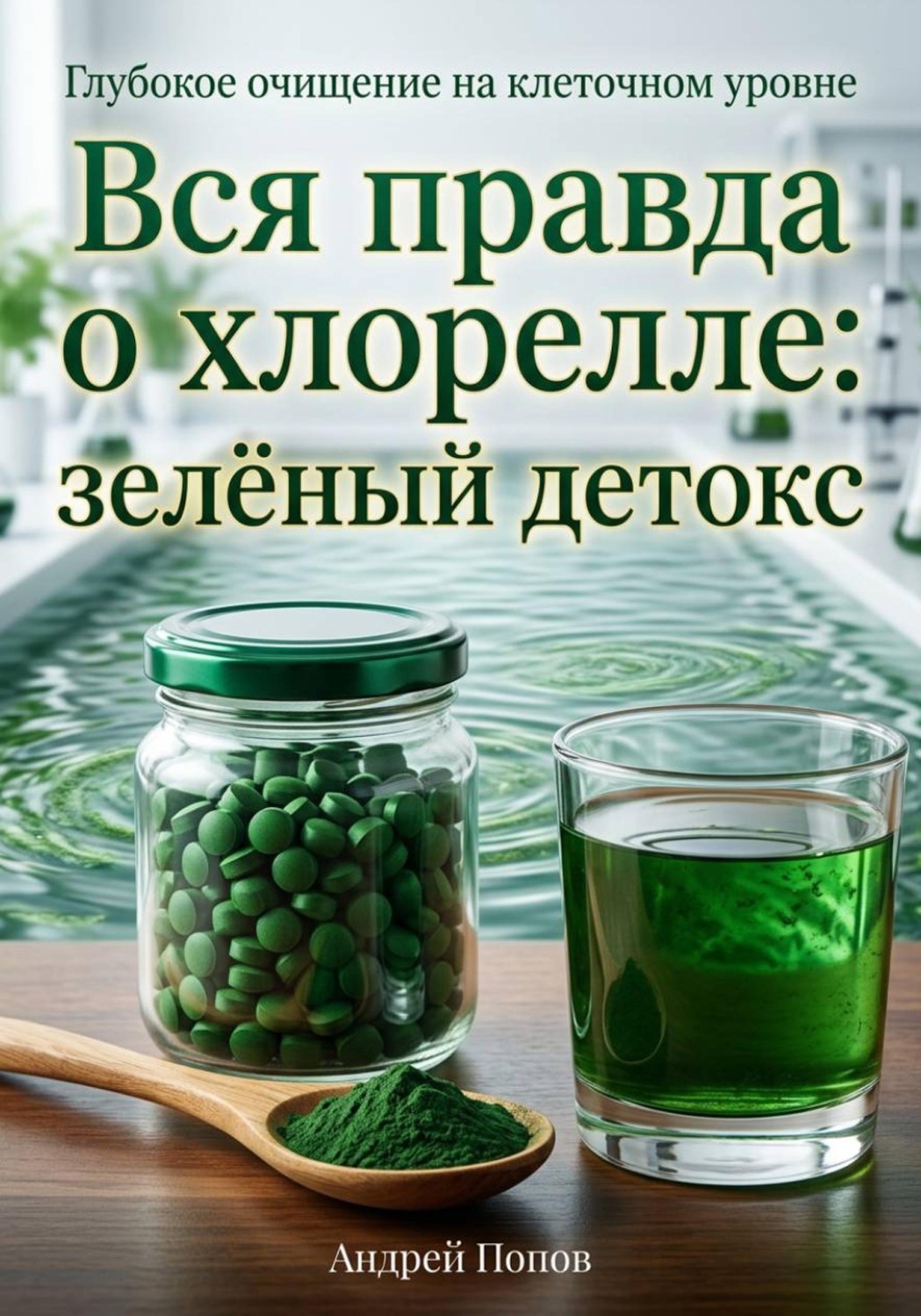 Обложка книги «Вся правда о хлорелле: зелёный детокс»