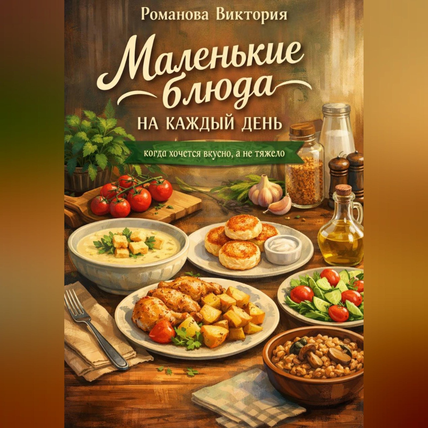 Обложка книги «Маленькие блюда на каждый день: когда хочется вкусно, а не тяжело»