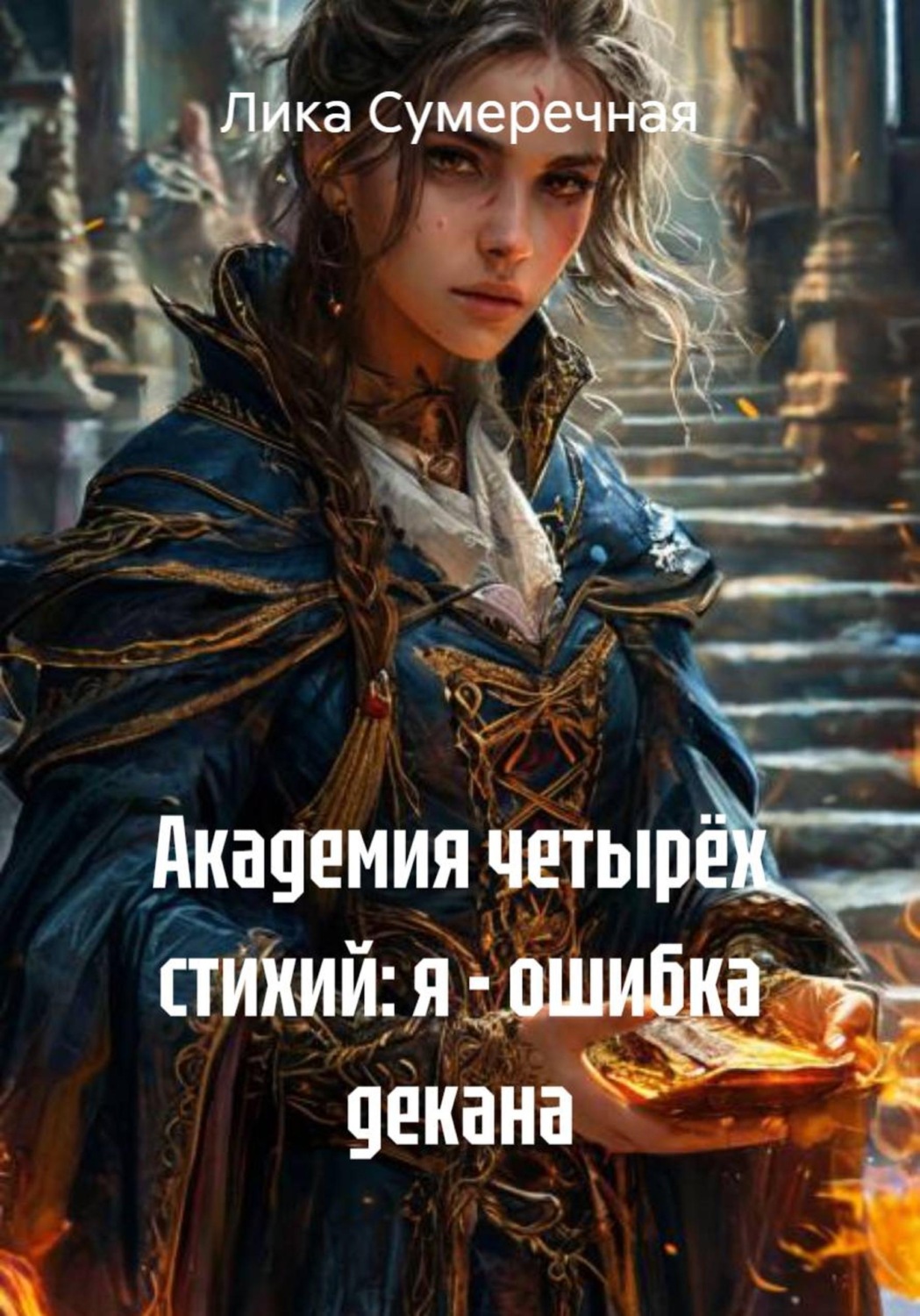 Обложка книги «Академия четырёх стихий: я – ошибка декана»