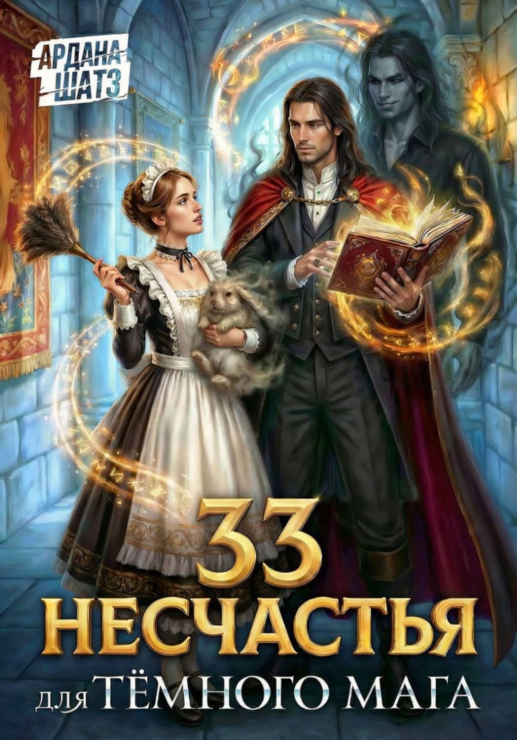 Обложка книги «33 несчастья для тёмного мага»