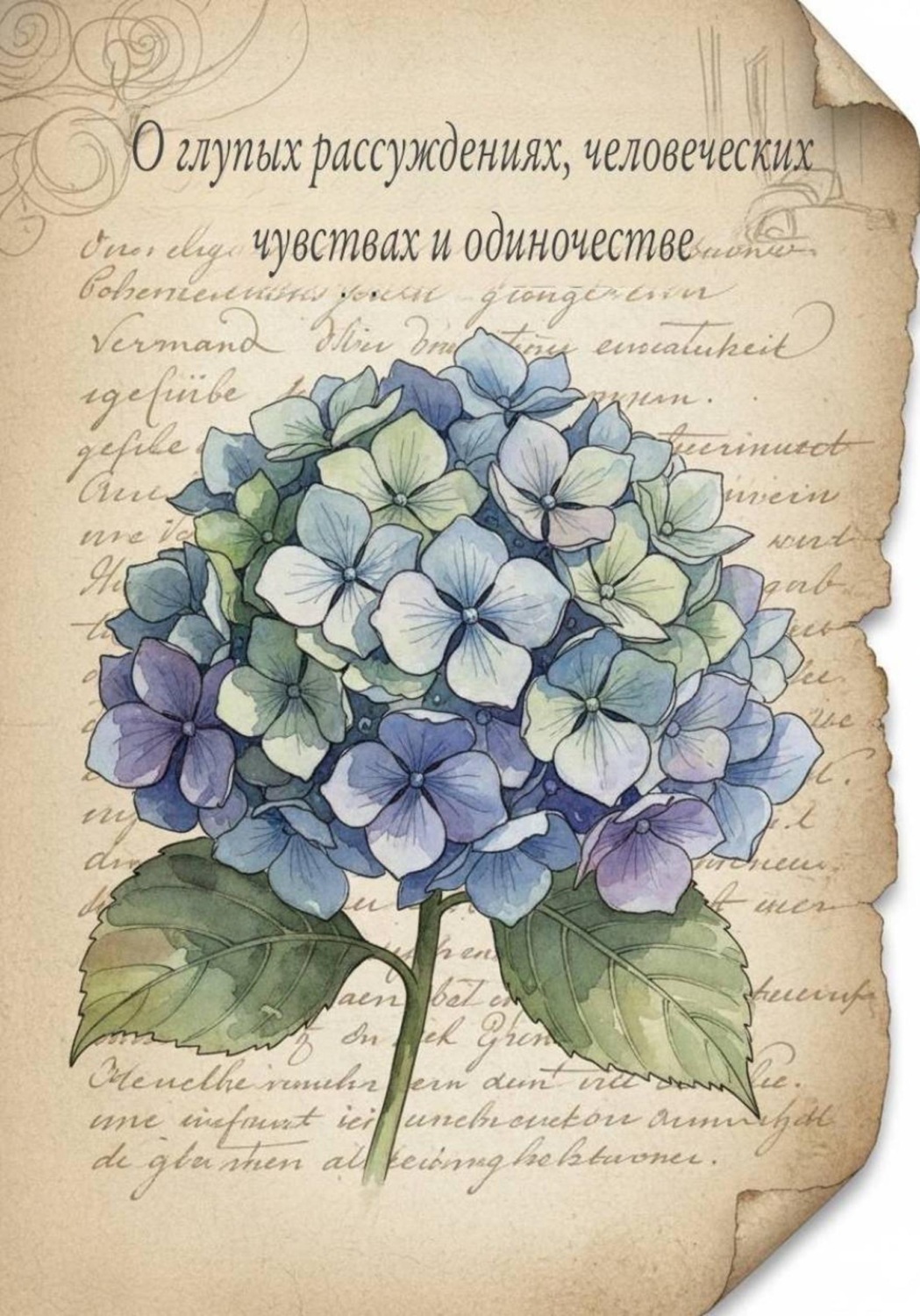 Обложка книги «О глупых рассуждениях, человеческих чувствах и одиночестве»