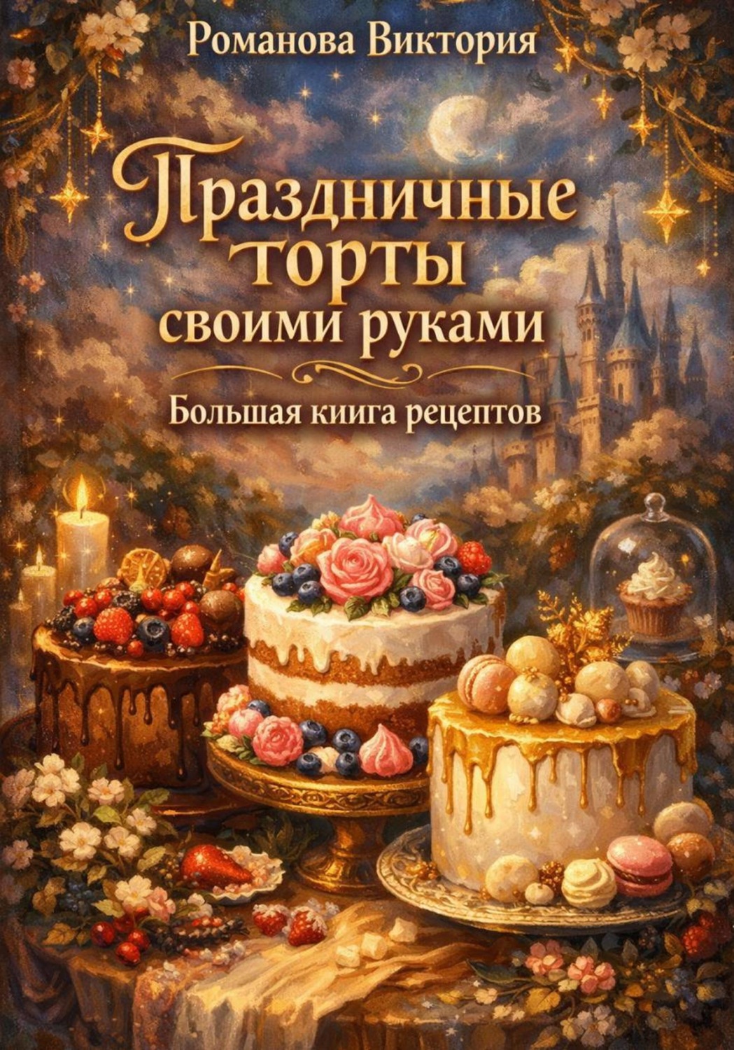 Обложка книги «Праздничные торты своими руками: большая книга рецептов»