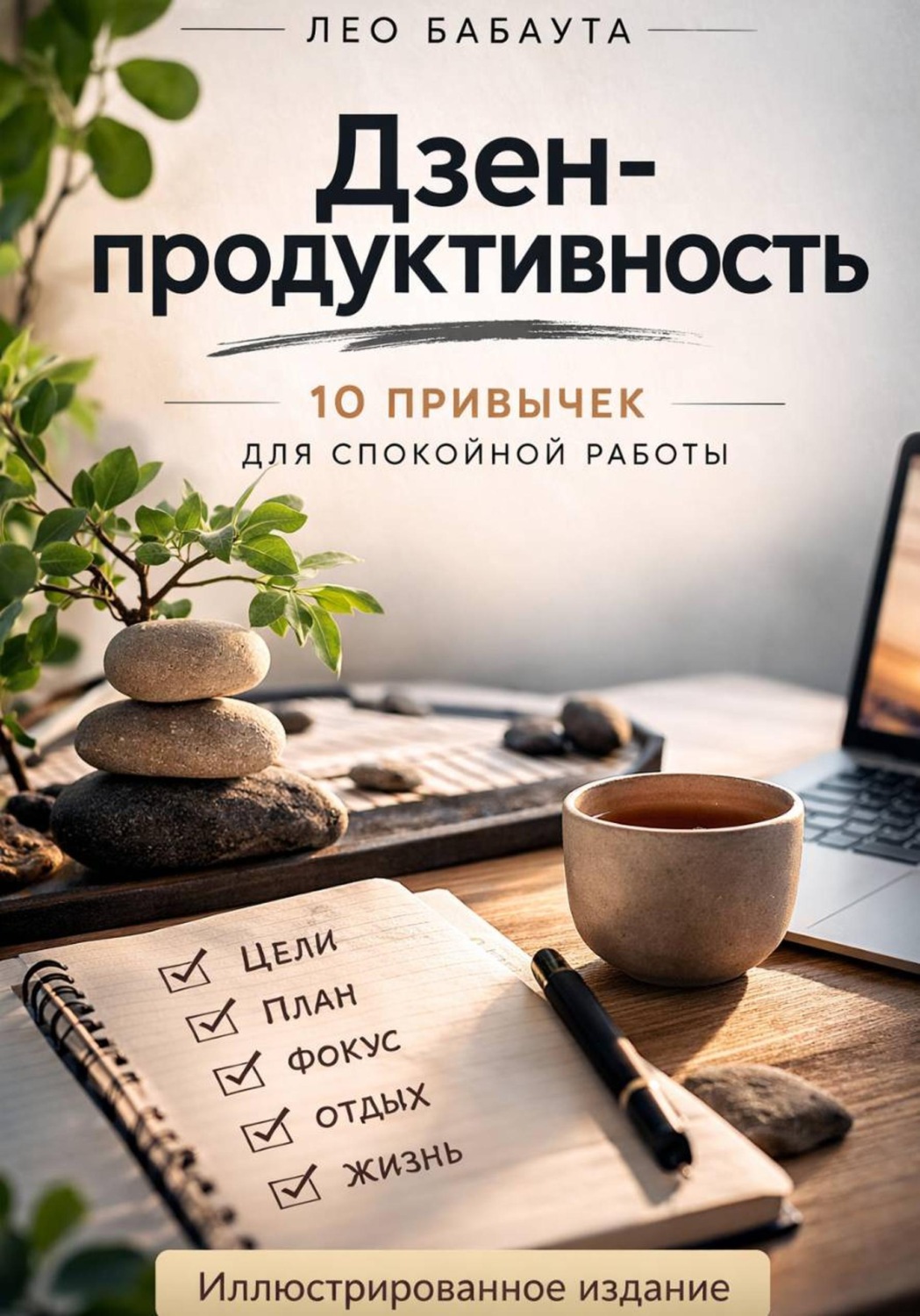 Обложка книги «Дзен-продуктивность: 10 привычек для спокойной работы. Иллюстрированное издание»