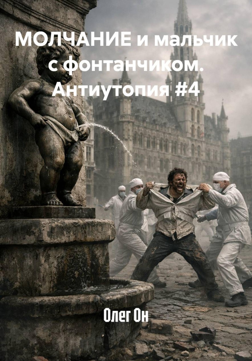 Обложка книги «МОЛЧАНИЕ и мальчик с фонтанчиком. Антиутопия #4»
